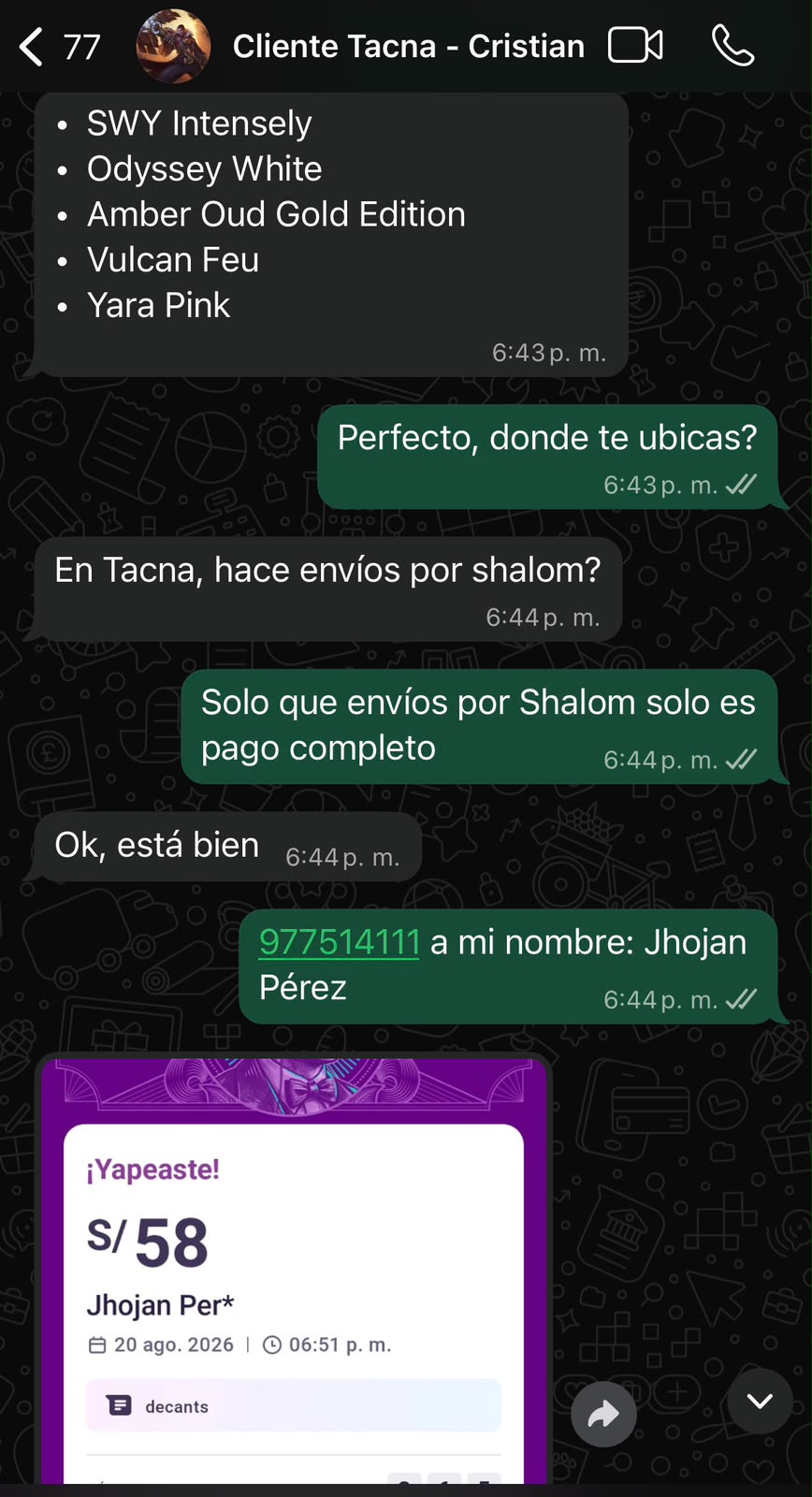 Testimonio real de cliente de Your Essence